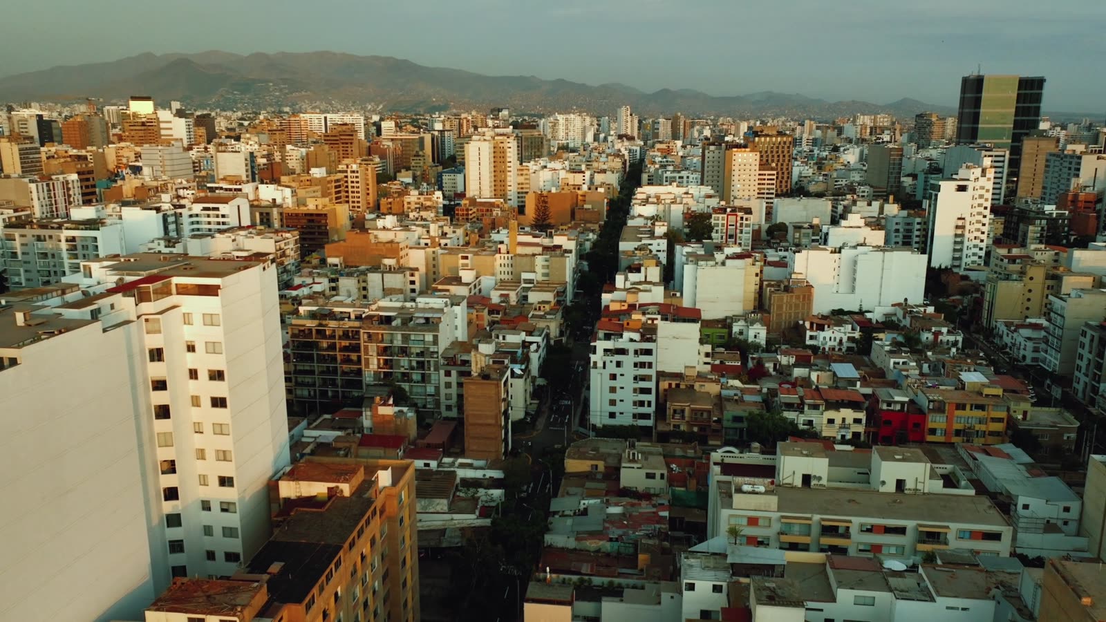Skyline de Lima al atardecer